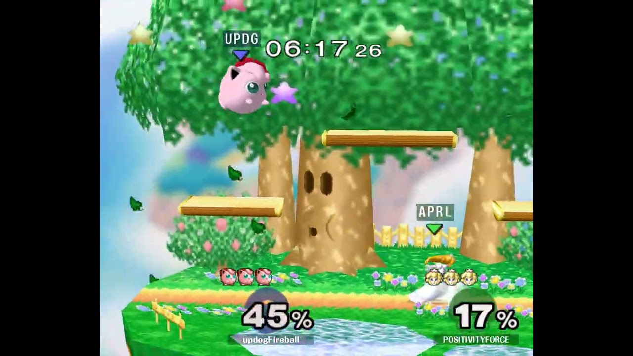 [ass] 177 - Melee Singles LR1 — updogFireball ⟮Puff⟯ vs POSITIVITYFORCE ⟮Peach⟯