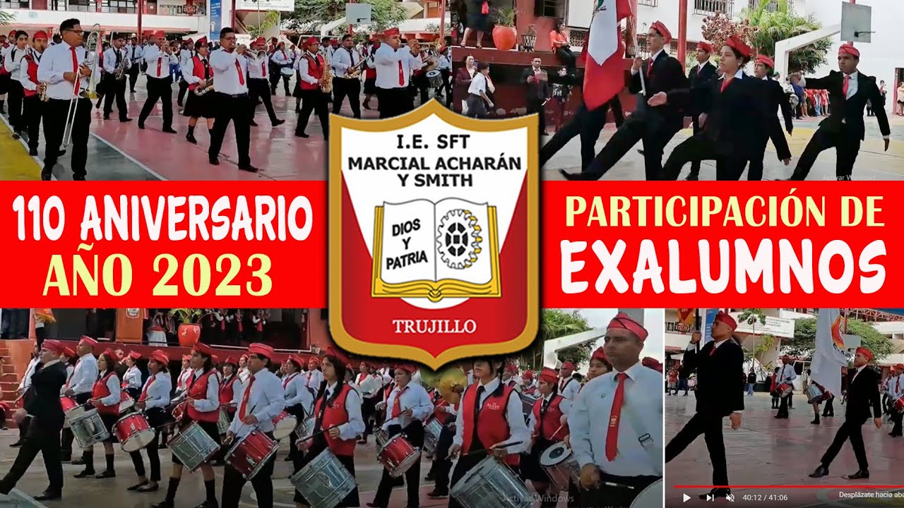I.E  SFT  MARCIAL ACHARÁN Y SMITH - INTEGRACIÓN DE EXALUMNOS EN EL 110 ANIVERSARIO - 2023