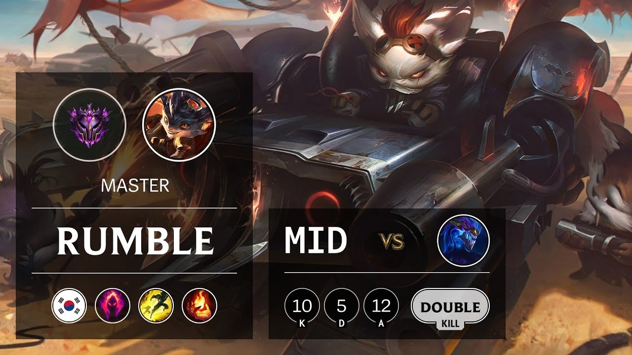Rumble Mid vs Aurelion Sol - KR Master Patch 9.24
