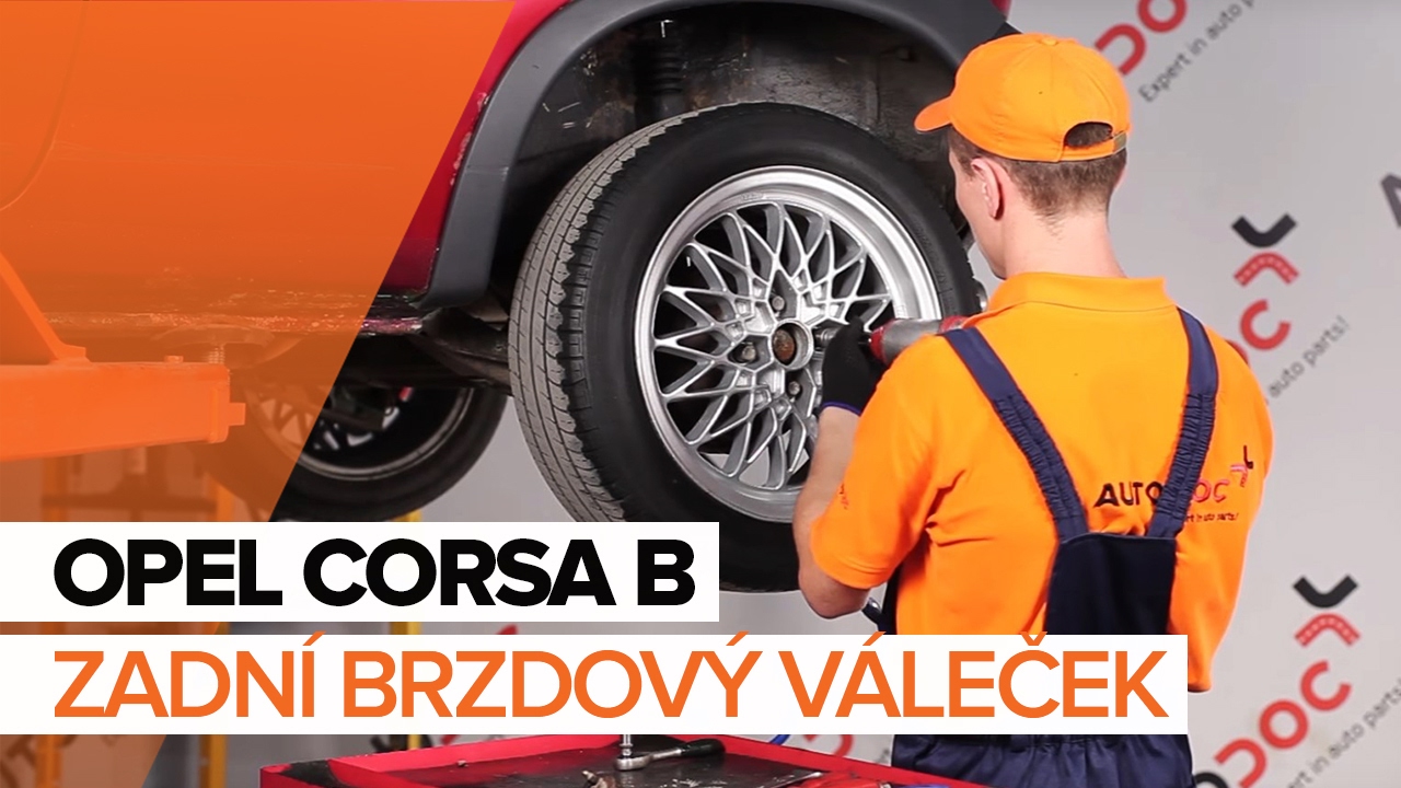 Jak vyměnit zadní brzdový váleček na OPEL CORSA B NÁVOD | AUTODOC