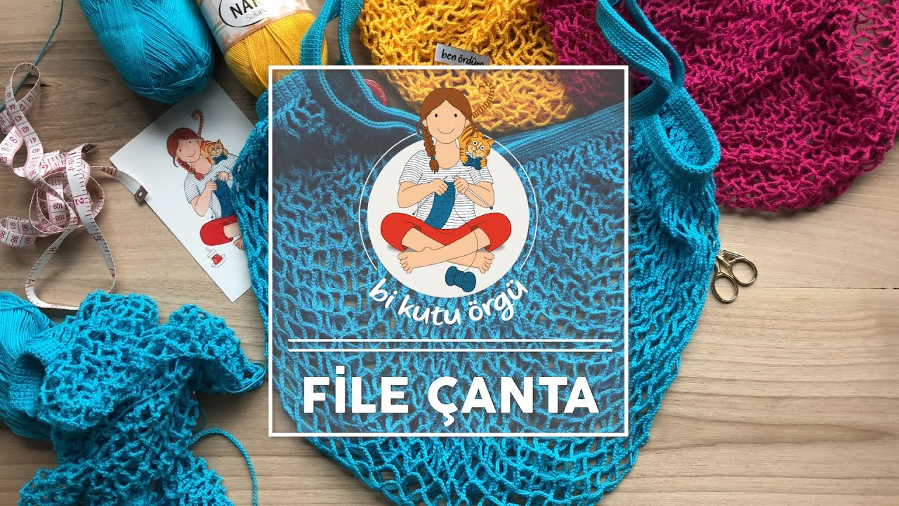 Nako - Bi Kutu Örgü - File Çanta