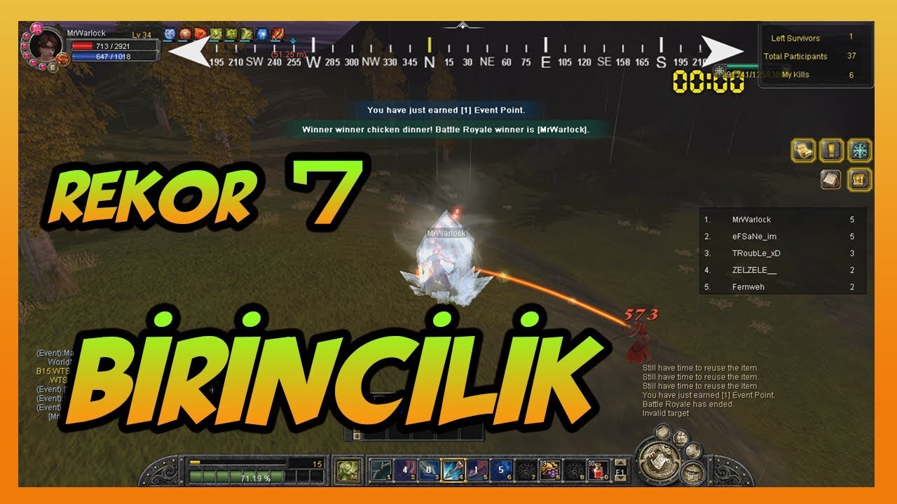 SİLKROAD ONLİNE BATTLE ROYALE | REKOR 7   BATTLE ROYALE BİRİNCİLİK