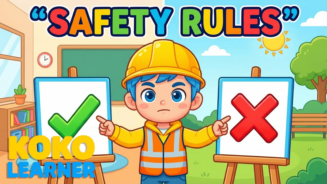 Safety Rules for Kids 🚸 Indoor & Outdoor | Preschool Learning | Koko Learner