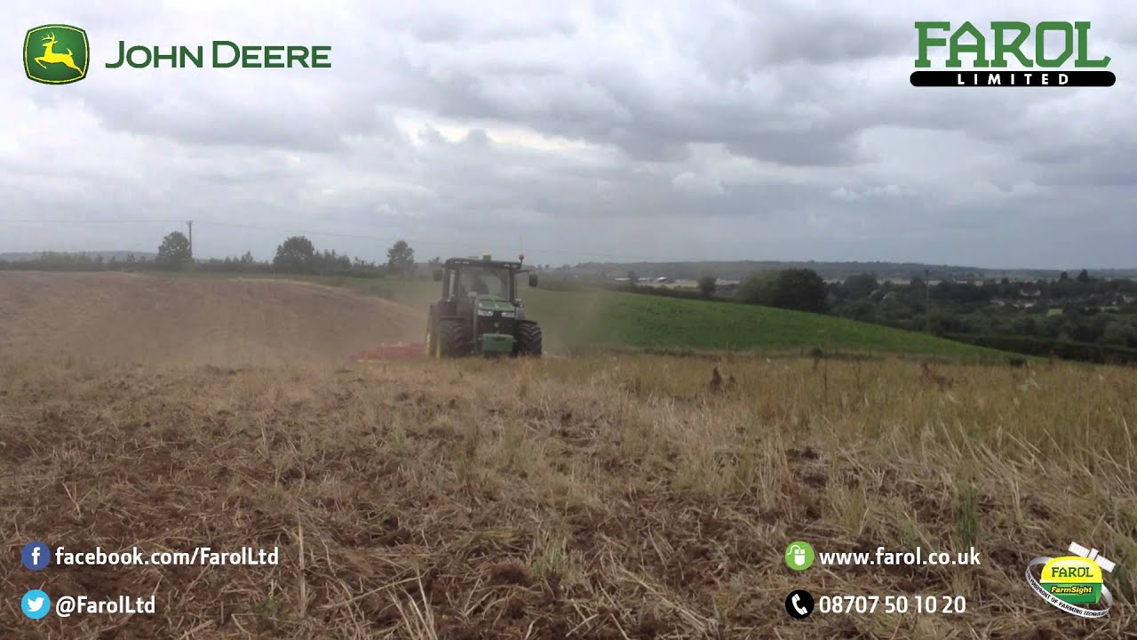 Farol Ltd | John Deere 8370R with 6m Vaderstad Topdown on Demo