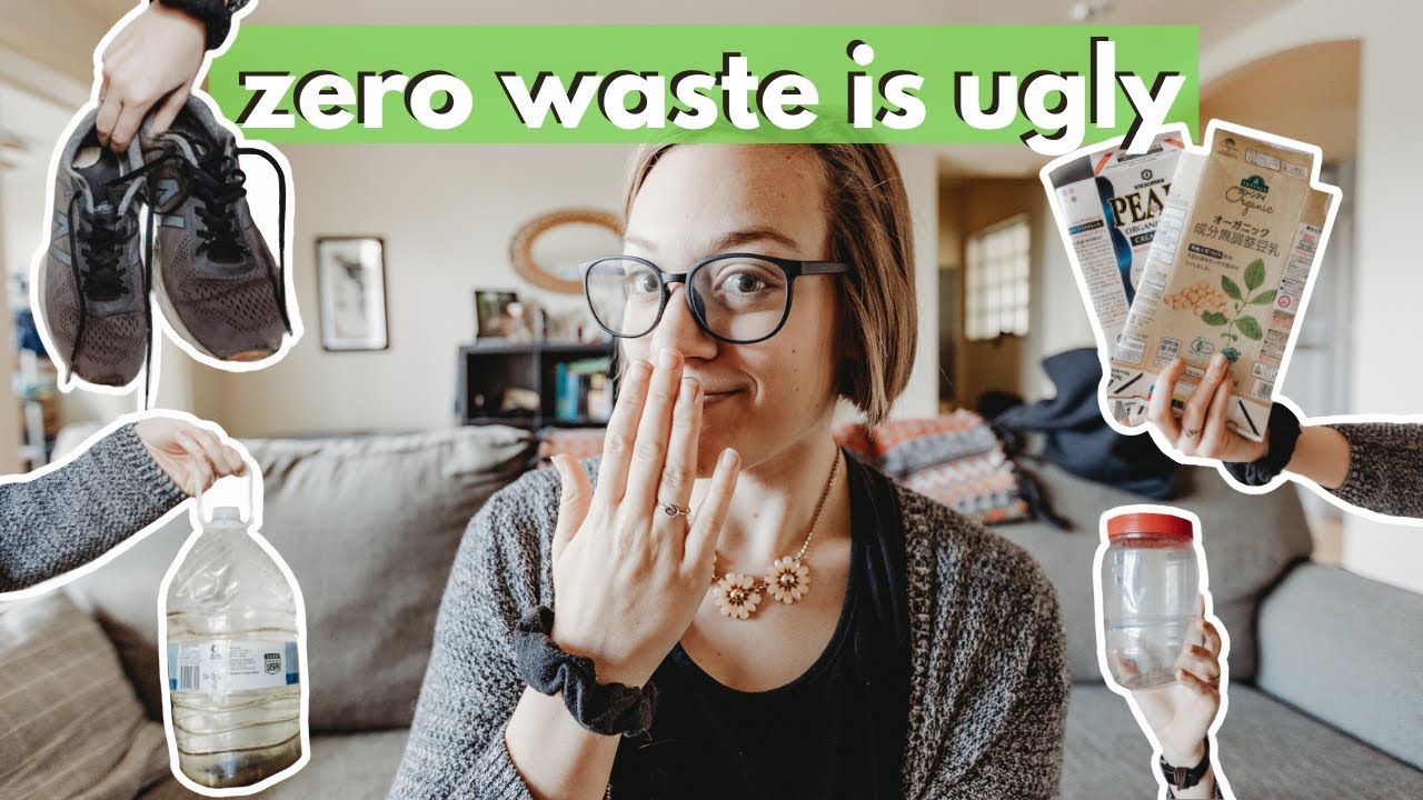 MY NON AESTHETIC ZERO WASTE LIFE (what I buy in plastic, upcycling, & more) @StrollingThroughLife