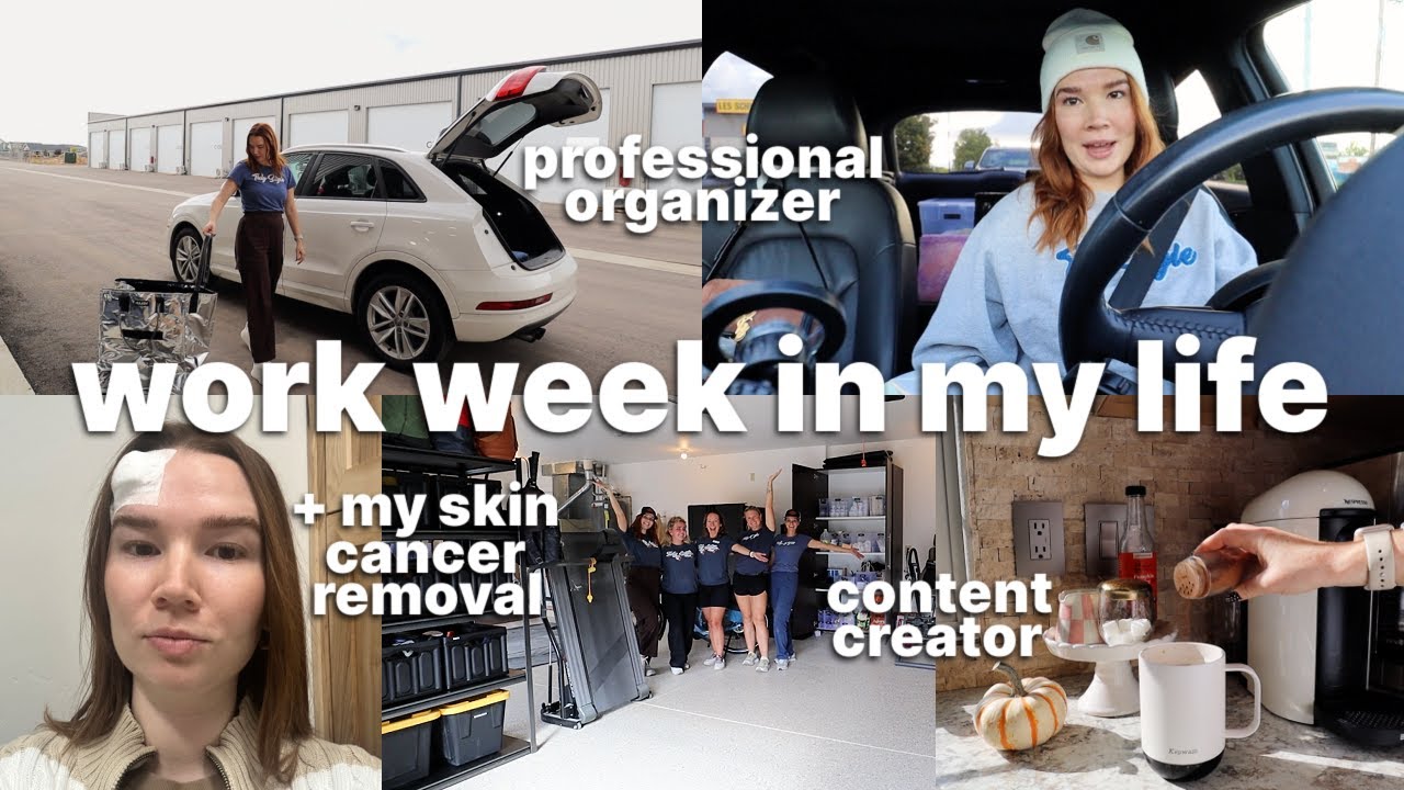 realistic work week in my life | part-time pro organizer + full time content creator