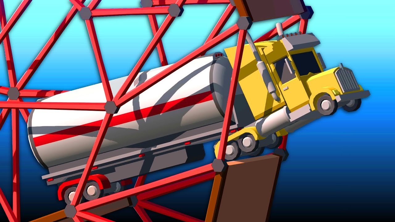 Making BIG Vehicles Do BIGGER Loops - Poly Bridge 2
