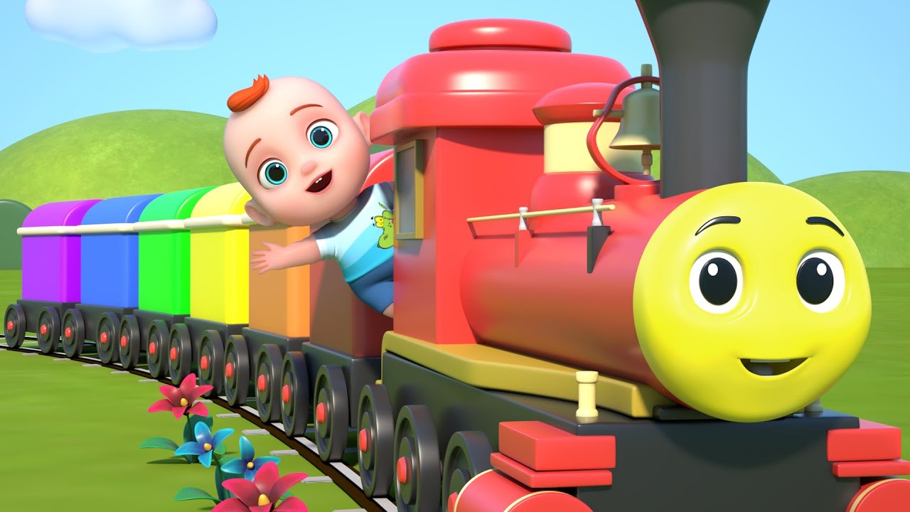 Train Choo Choo | Colors for Children | Leo Nursery Rhymes