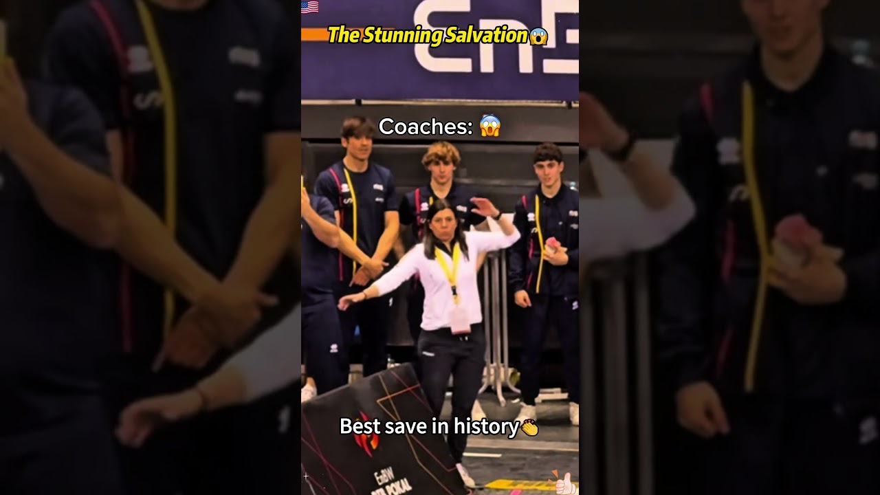 The Miraculous Salvation😱#gymnastics #spotter #activated #reflexes #reaction