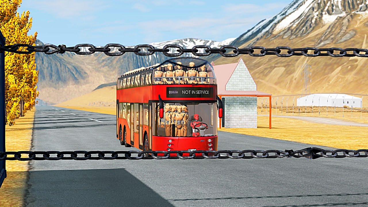 Cars vs Double Chain - BeamNG.drive
