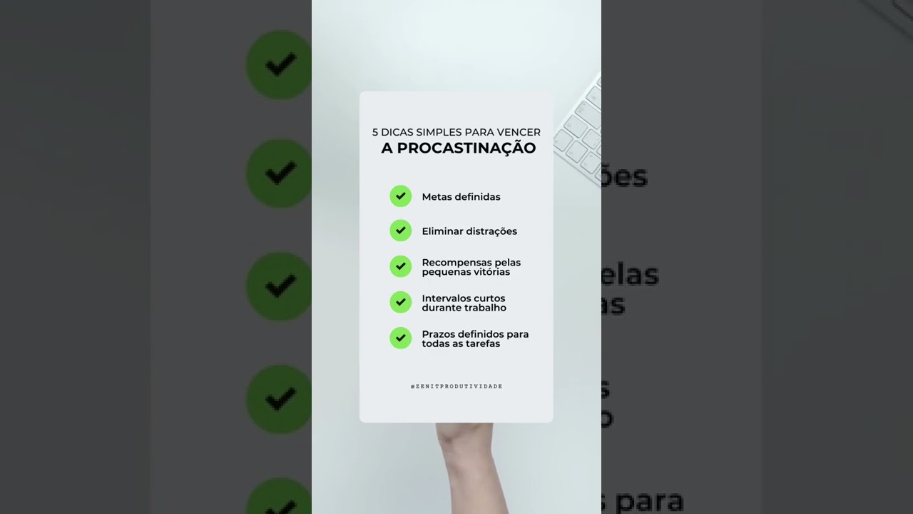 #gestaodotempo #produtividade 5 DICAS PARA SER PRODUTIVO