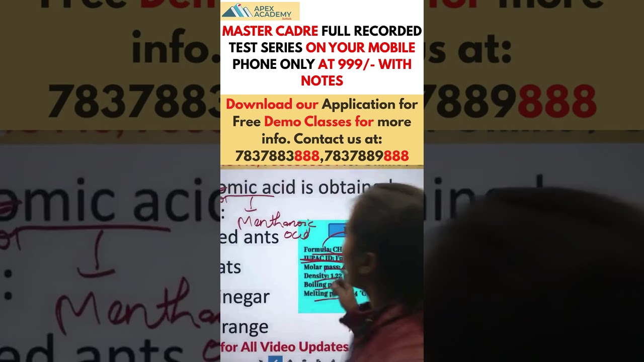 Master Cadre Chemistry | Master Cadre Chemistry Preparation | Master Cadre New Update 2026