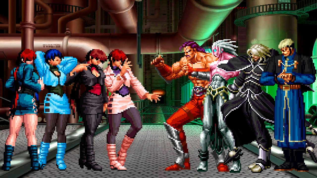 [KOF Mugen] Orochi Shermie Team vs KOF Bosses Team