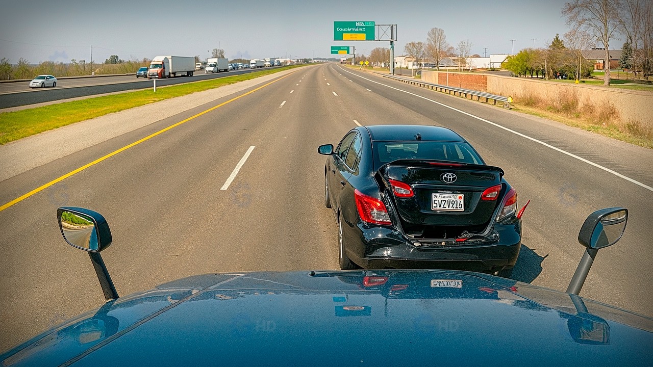 This Is Why You NEVER Brake Check a Semi Truck - Truckers' Revenge