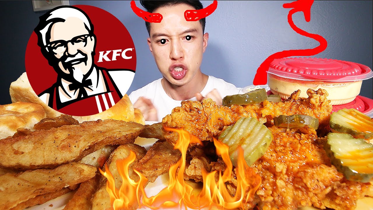 what the HELL did u call me?!? • mukbang • storytime • KFC HOT HONEY CHICKEN 🐔 🔥