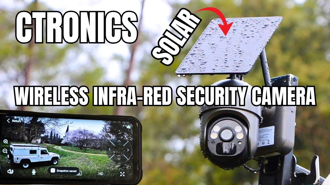 Wireless Infrared Security Camera Solar-Powered Long-Term-Test CTRONICS