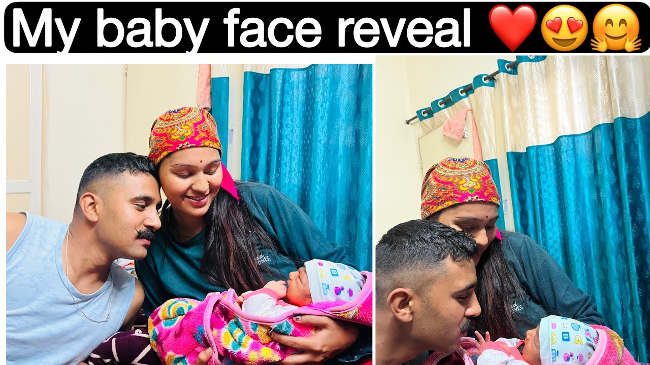 finally आप लोगो को अपने बच्चे का face भी reveal कर दिया!! ❤️🤗