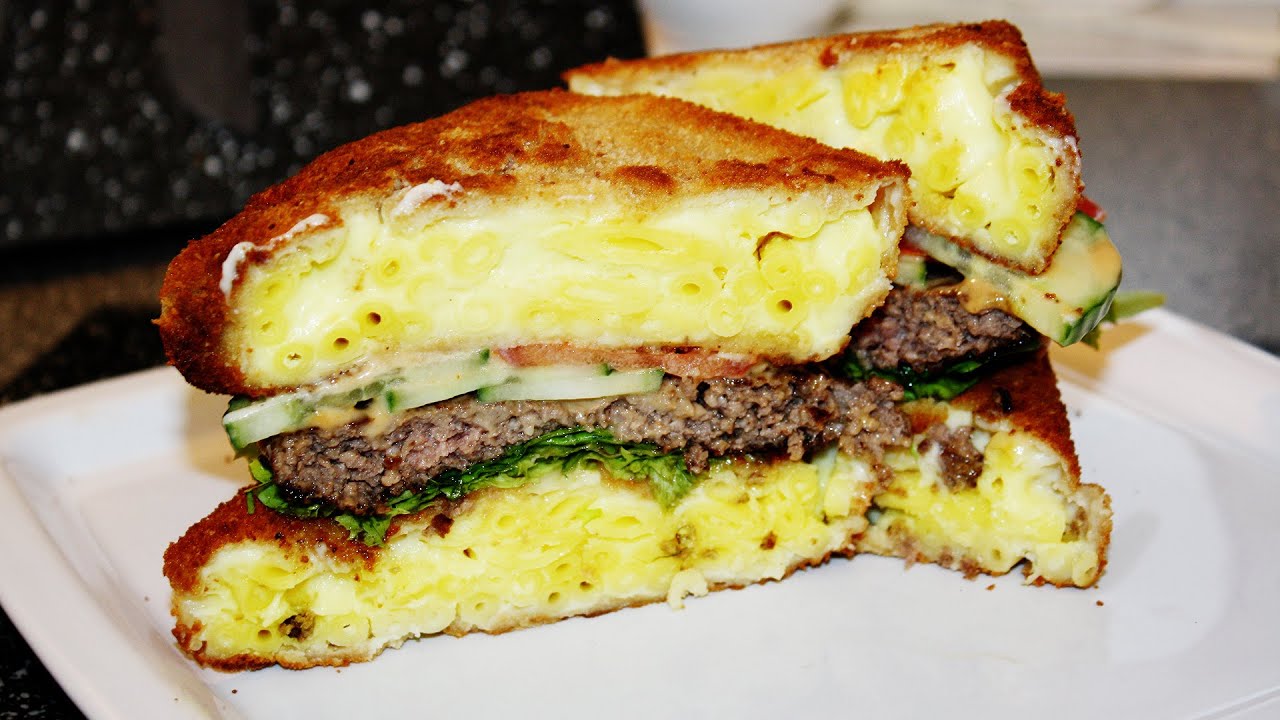 REZEPT: DOUBLE MAC & CHEESE BURGER - schnell & einfach selber machen