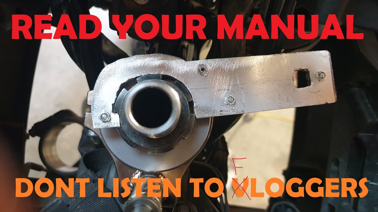 T7 Steering head bearing | set it properly