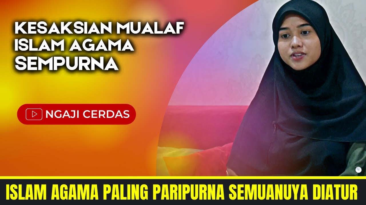 KESAKSIAN MENGAGUMKAN  !!  Islam Agama sempurna, Pengakuanya ternyata Begini | Kisah Mualaf