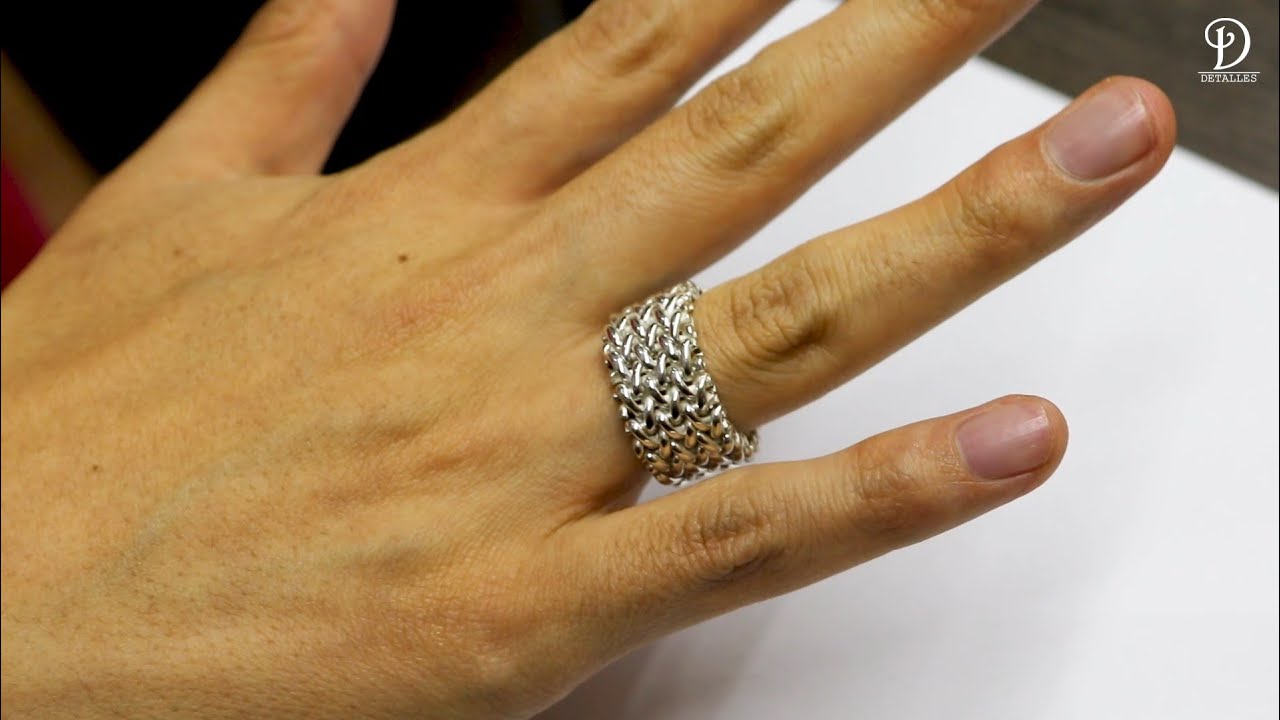 Aprende hacer un Anillo de plata modelo Arroz.