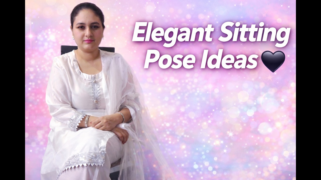 How to Style White Dress with Black Pumps 🤍 l Elegant Sitting Pose Ideas 2026 l Shamsa KanwalDhillon