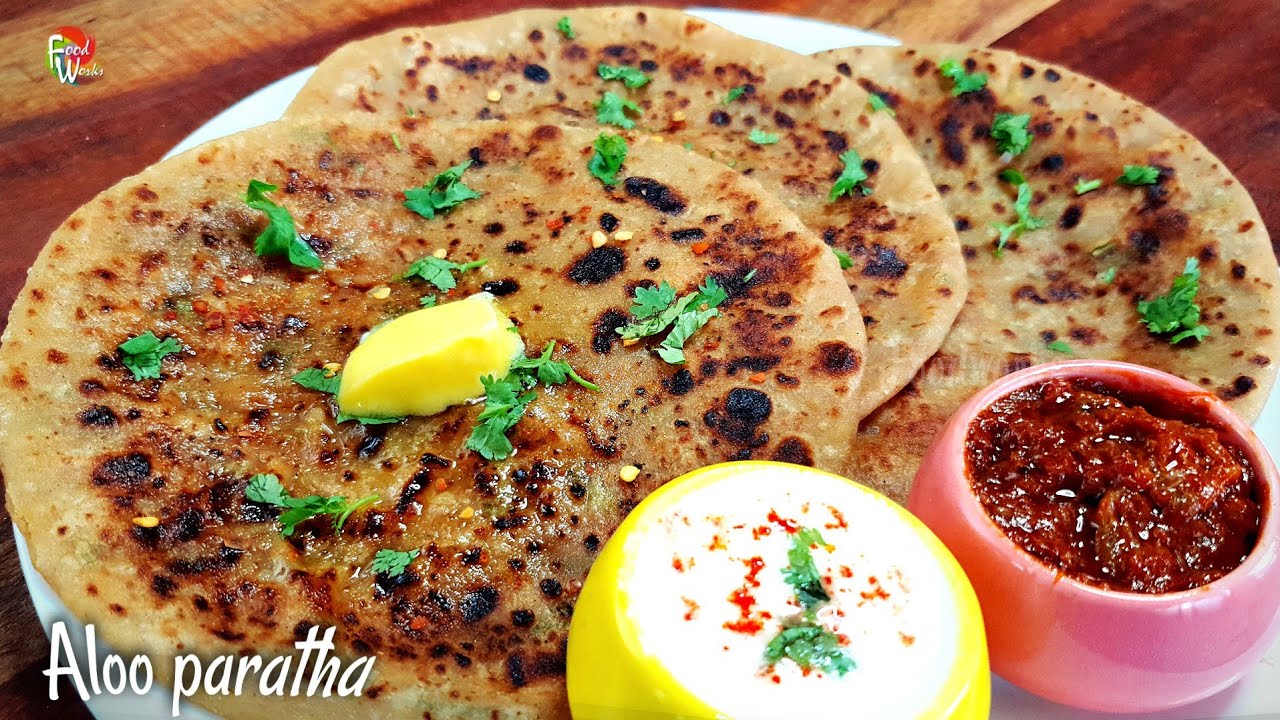 Authentic Aloo Paratha Recipe | Delicious Indian Flatbread Stuffed with Spiced Potatoes | Foodworks