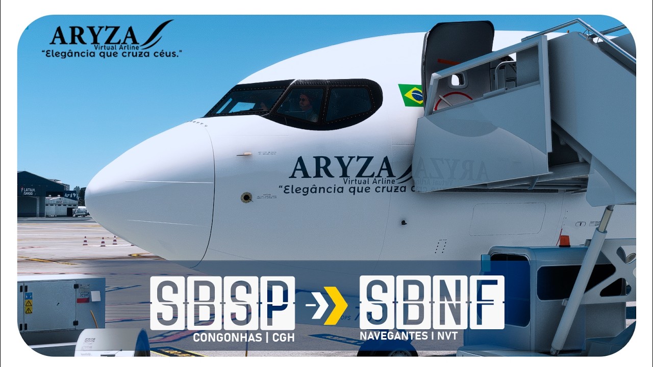 🔴 FLIGHT SIMULATOR 2020  - Congonhas ✈ Navegantes I ARYZA VIRTUAL AIRLINE