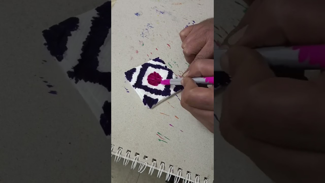 Tie and dye। Tissue paper craft 