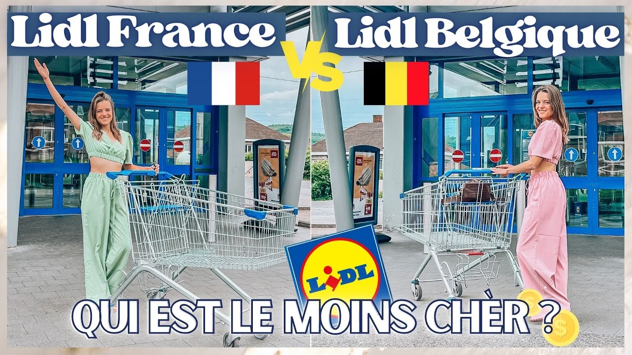 Retour de courses Lidl France vs Belgique : Qui est le moins cher ?
