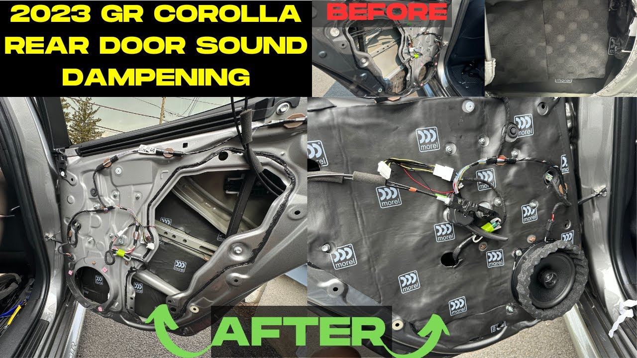GR Corolla Sound Upgrade Part one ( Sound deadening the Rear Doors)