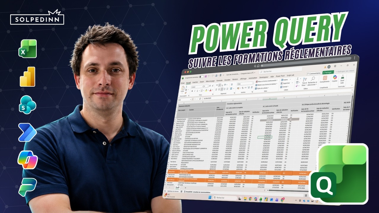 Tuto Excel Power Query - Analyse des formations règlementaires