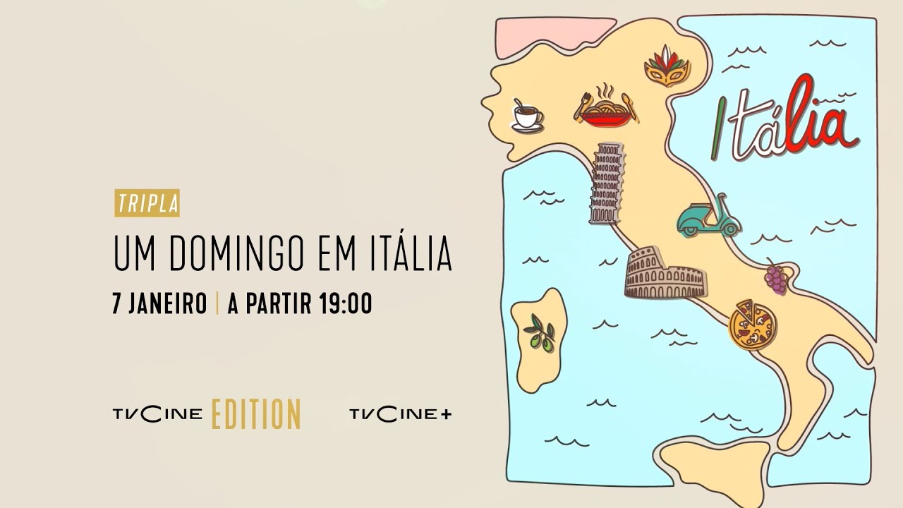 Tripla Um Domingo Em It&aacute;lia | 7 Janeiro A Partir 19:00 | TVCine EDITION