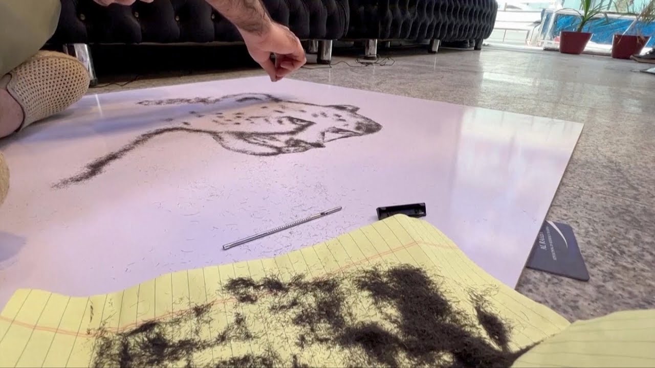 Strange but True, This Barber Uses Clients’ Hair to Create Art