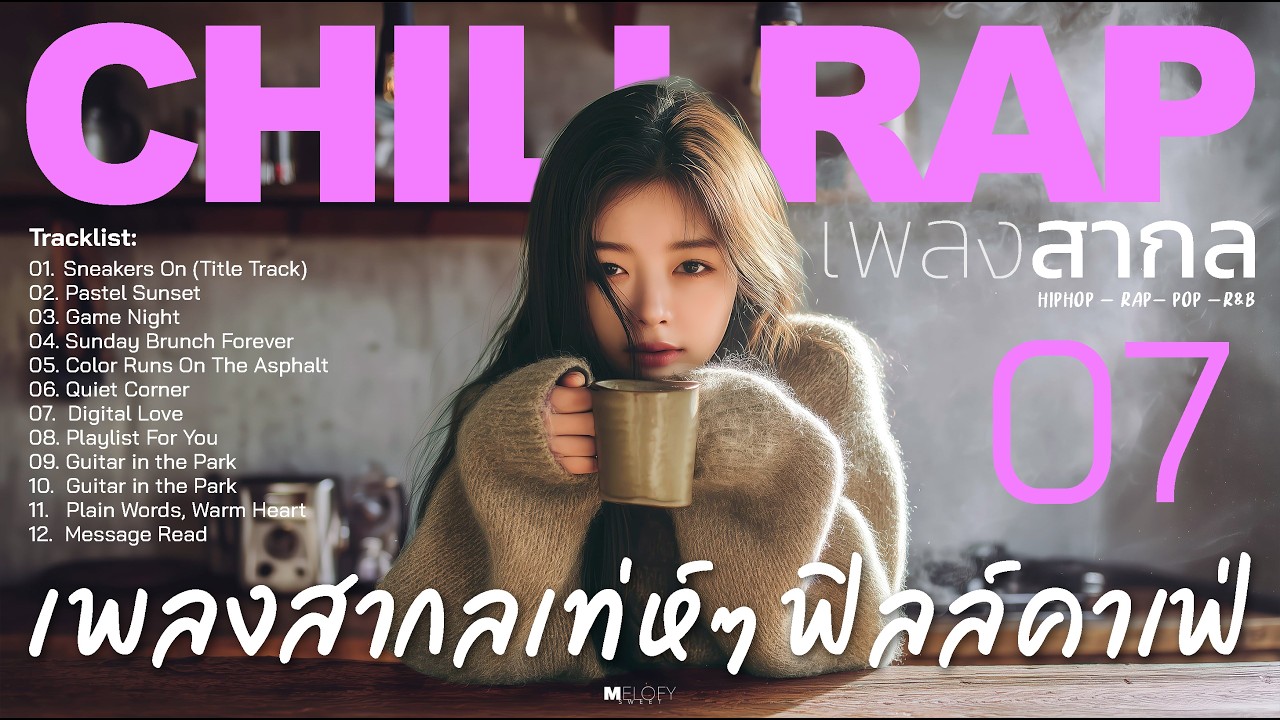 เพลงสากล Chill Rap Vol.07 เพลงสากลเท่ห์ๆ ฟีลคาเฟ่ เปิดทำงาน | ไม่ติดลิขสิทธิ์