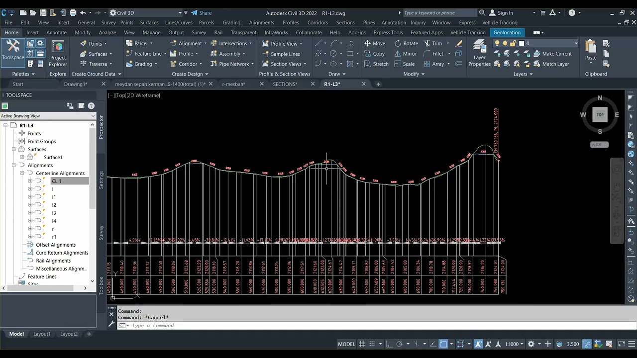 how to display slope length in Civil3D-آموزش نحوه نمایش طول مایل و اهمیت آن در پروژه های پایپینگ