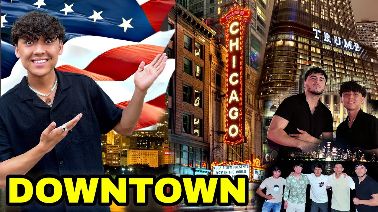 سفرامریکا در شهر شیکاگو با دوست ها 🇺🇸 - Chicago Downtown with Friend #hazaragi #america #chicago