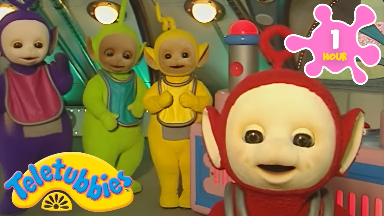 Teletubbies | Noo-Noo Saves the Day! Teletubbies' Spills & Winter Ice Skating | 1 Hour Compilation
