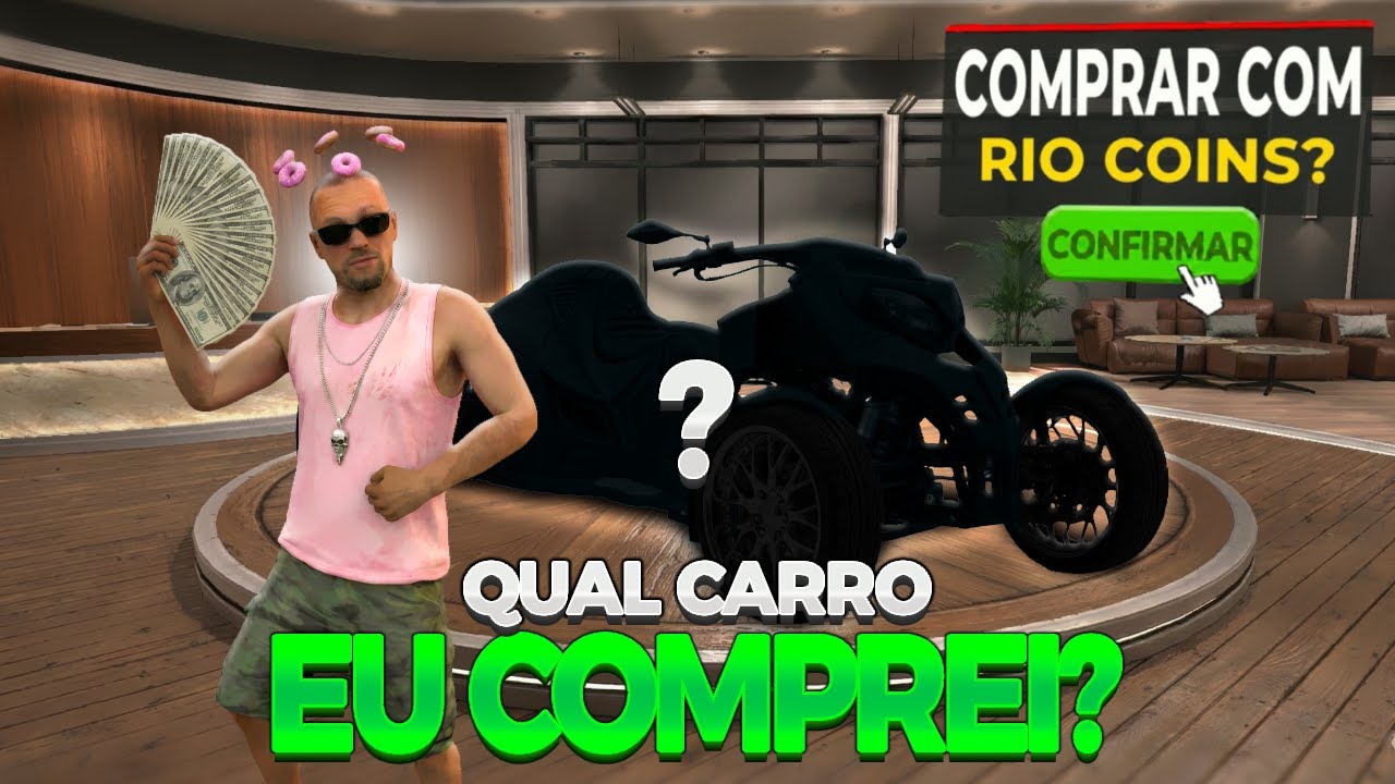 🚗 COMPREI MEU PRIMEIRO CARRO DE RIO COINS NO RIO RISE!