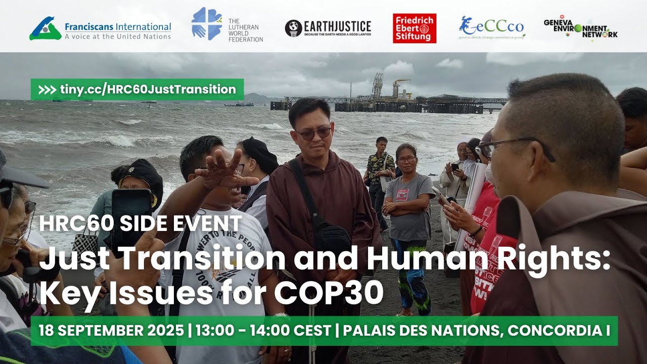 Just Transition and Human Rights: Key Issues for COP30 | HRC60 Side Event