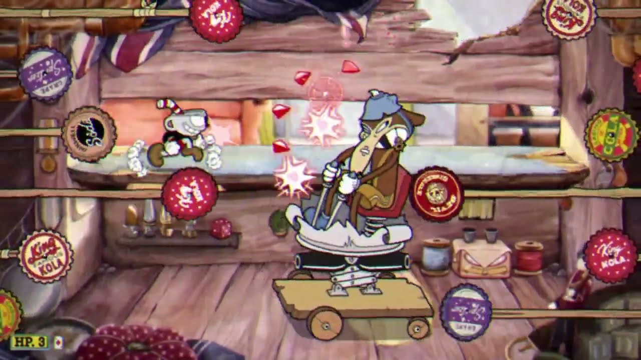 Cuphead Souped Up: Werner Werman bossfight