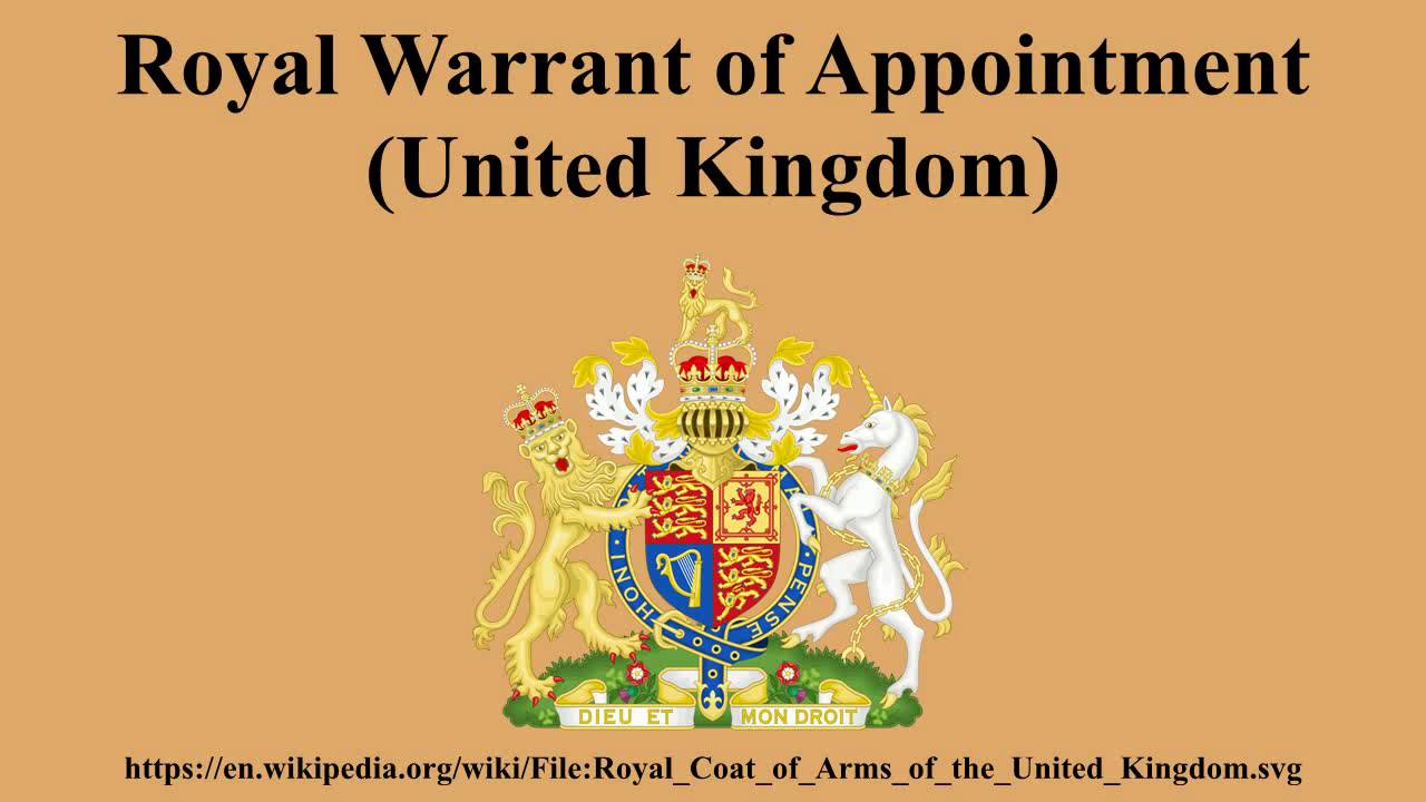 Royal Warrant of Appointment (United Kingdom)