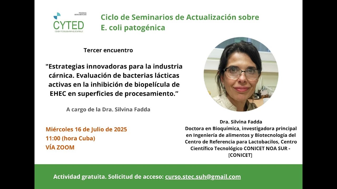 Dra Silvina Fadda, CERELA Argentina1