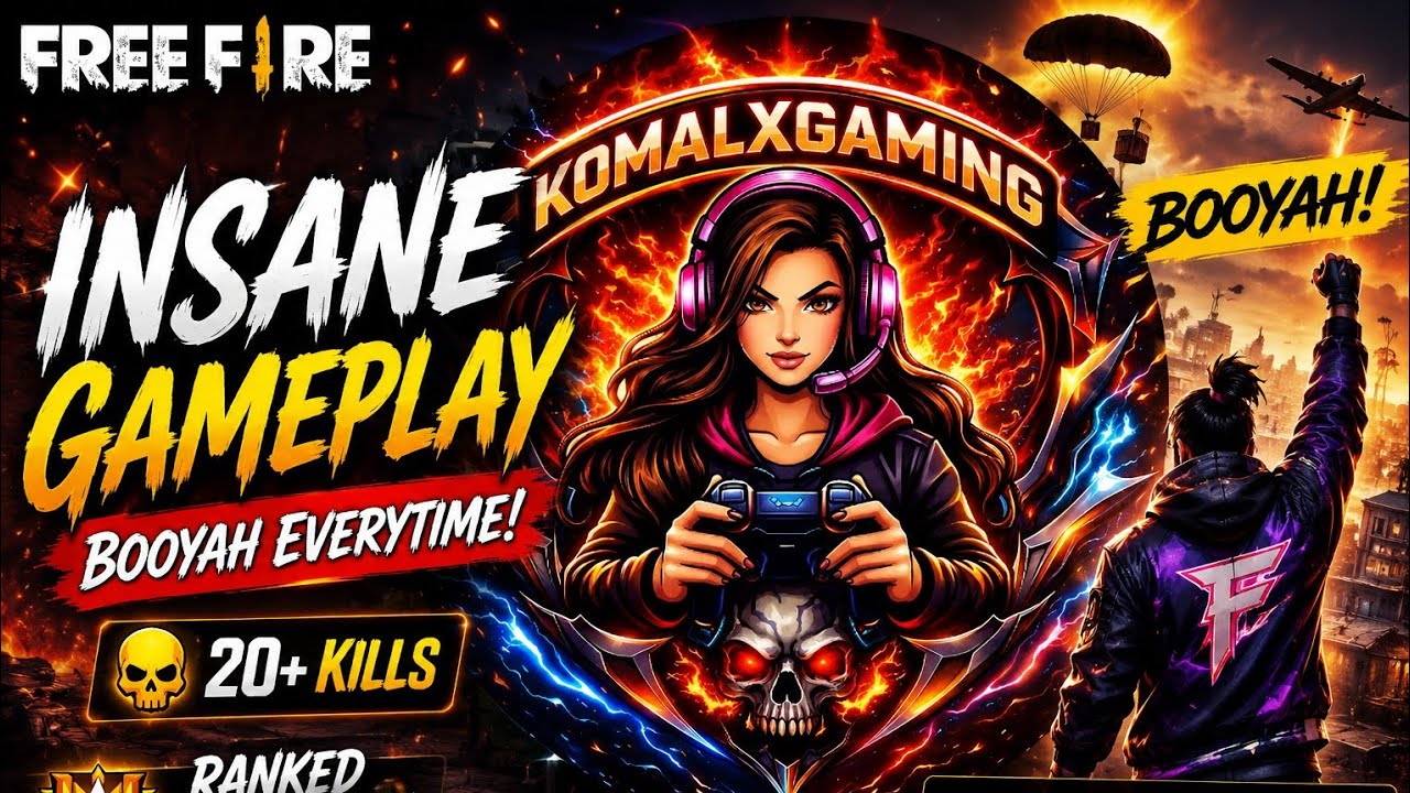 KomalXGaming  is live ||🔴||FreeFire #FreeFireHighlight #Booyah #FreeFireMax