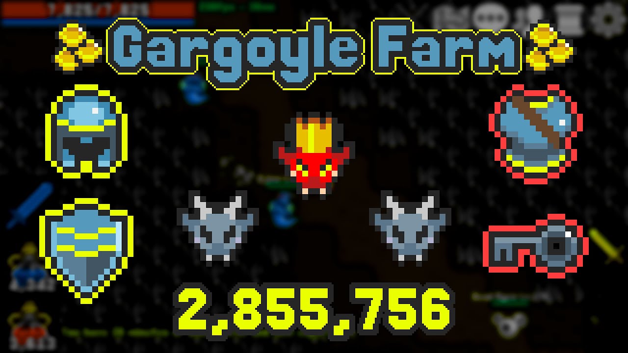 Rucoy Online: Gargoyle Farm (Drops and Golds)