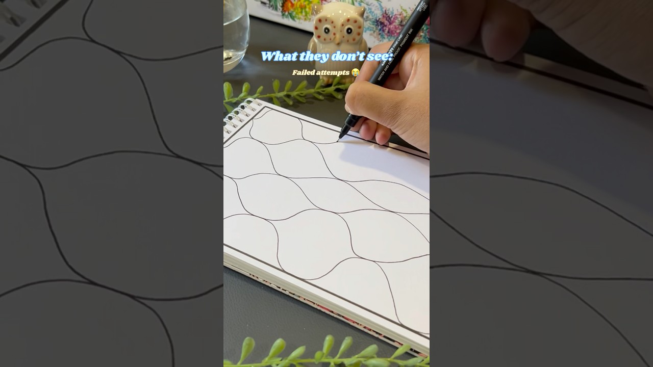Artist struggles | Zentangle Art #zenpatterns #zentangle #artist #artiststruggles #relaxingart #art