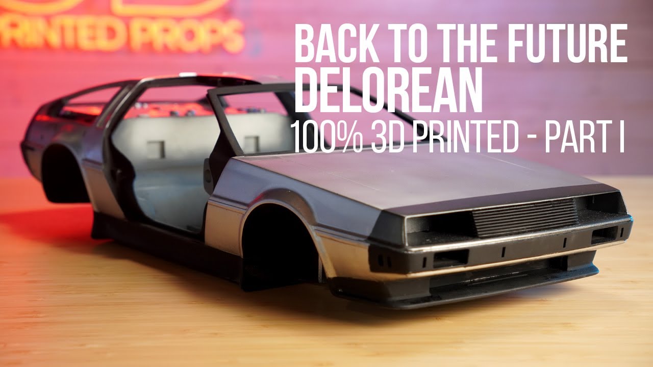 3D Printing the DeLorean Time Machine from Back to the Future – Part 1