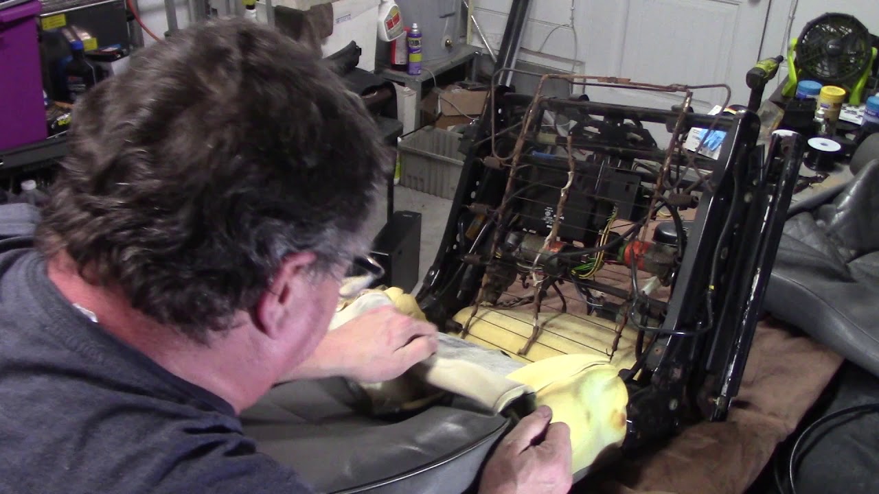 1994 Saab 9000 Project driver seat back cover removal / motor tests