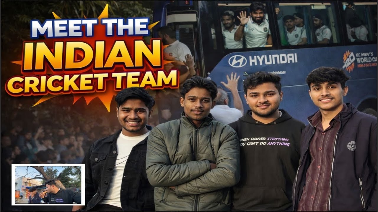 MEET THE INDIAN CRICKET TEAM #trending #vlog #viral #bakchodgamer #funny #riding #trendingvlog#masti