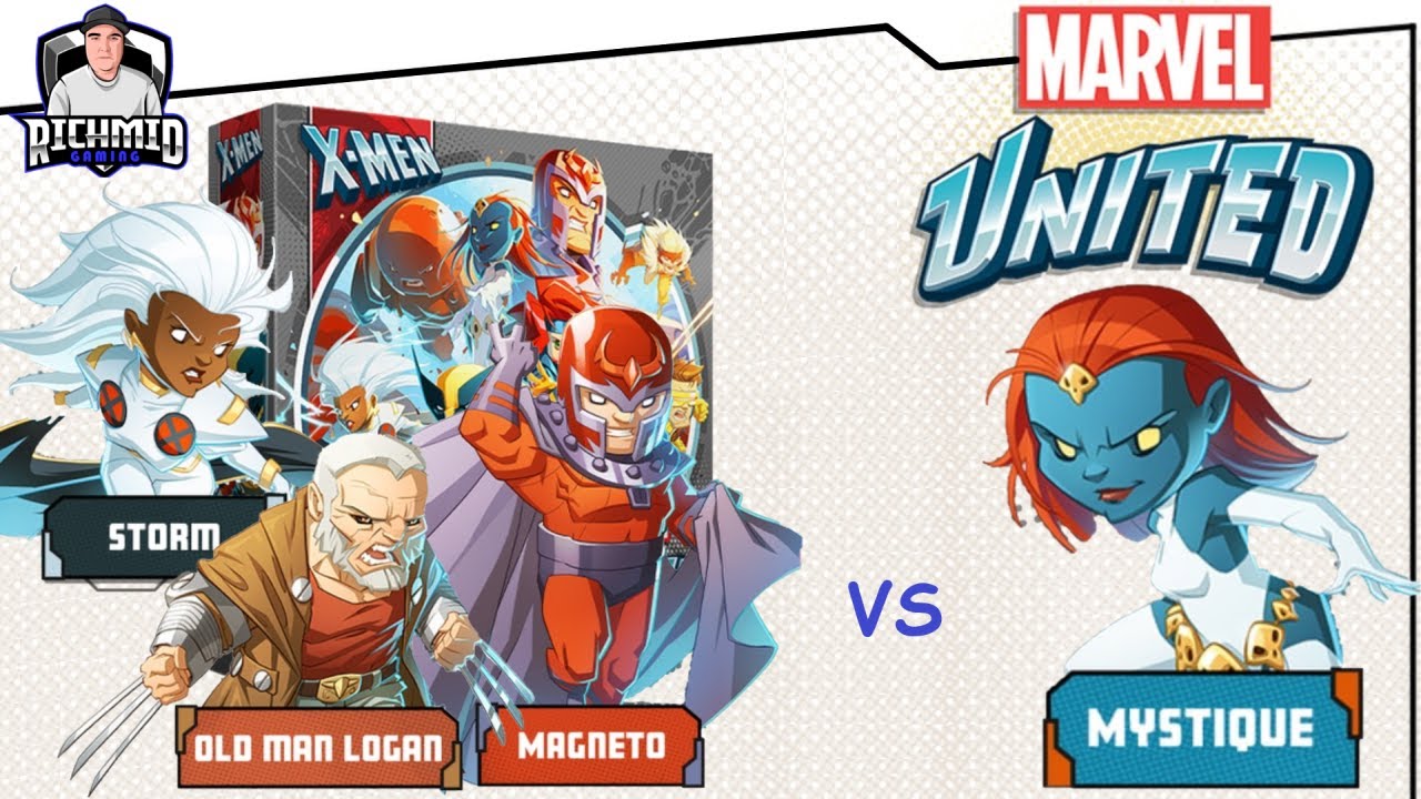 Marvel United: X-Men - Прохождение базового набора против Мистик